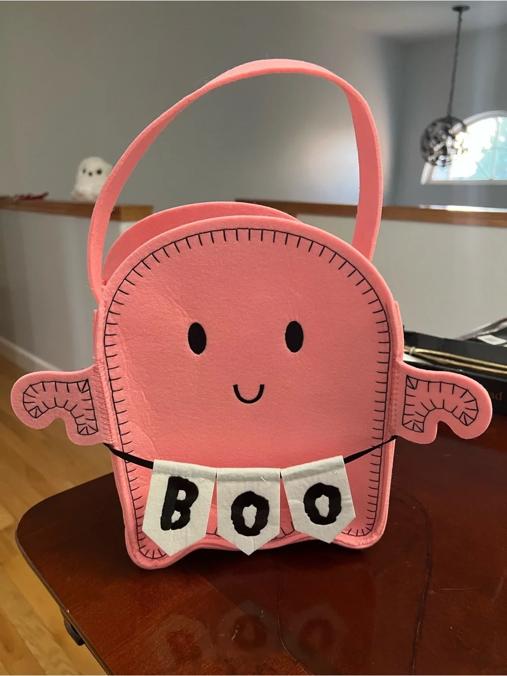 Marshalls Pink BOO Felt Bag